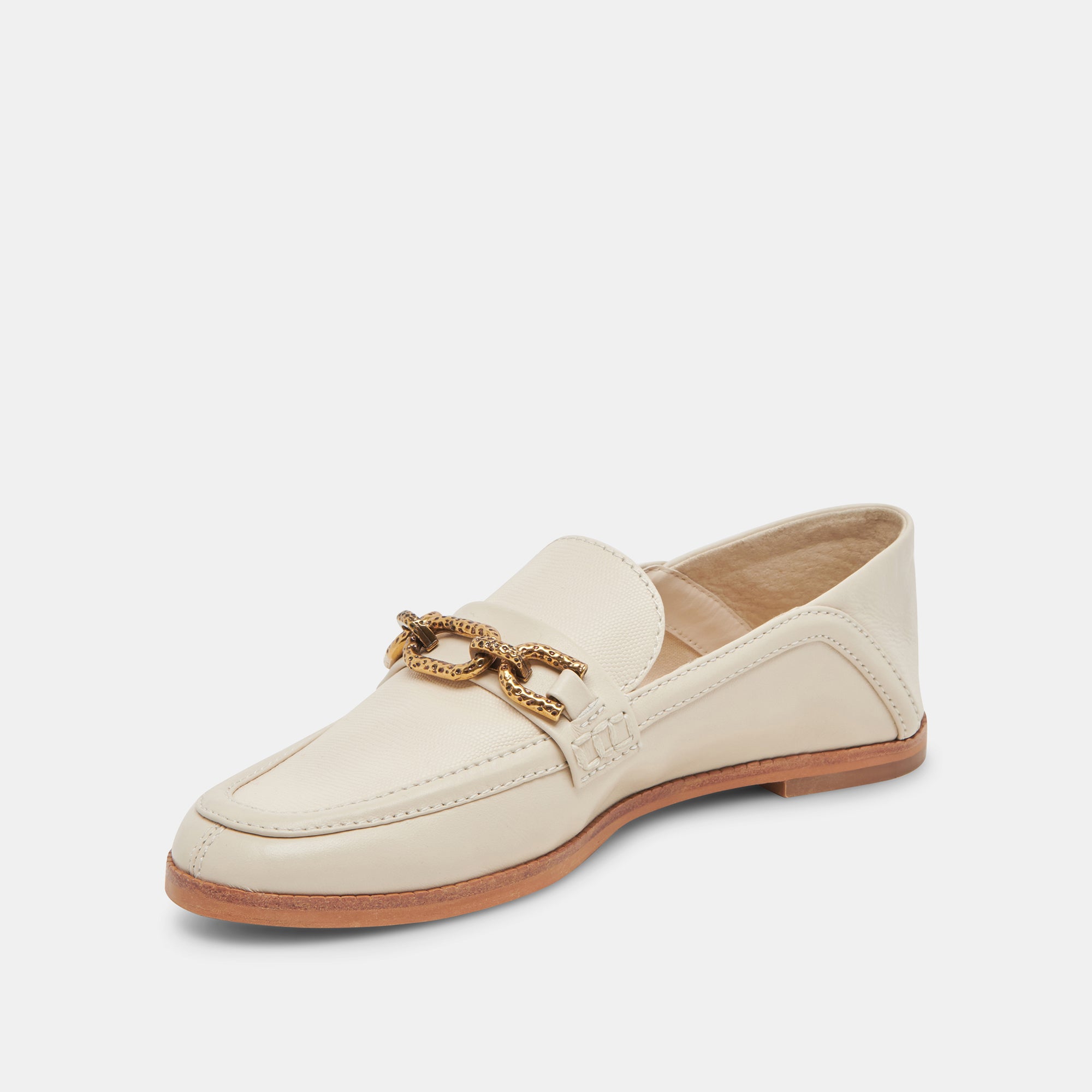 REIGN FLATS IVORY LEATHER – Dolce Vita