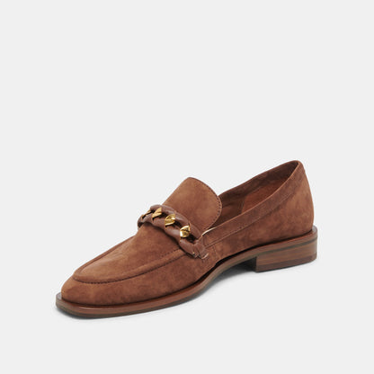 SALLIE FLATS COCOA SUEDE - re:vita