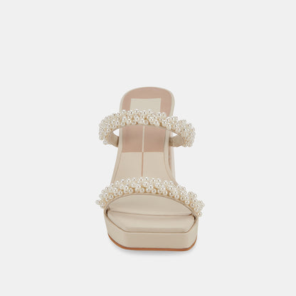 ARIELE HEELS VANILLA PEARLS