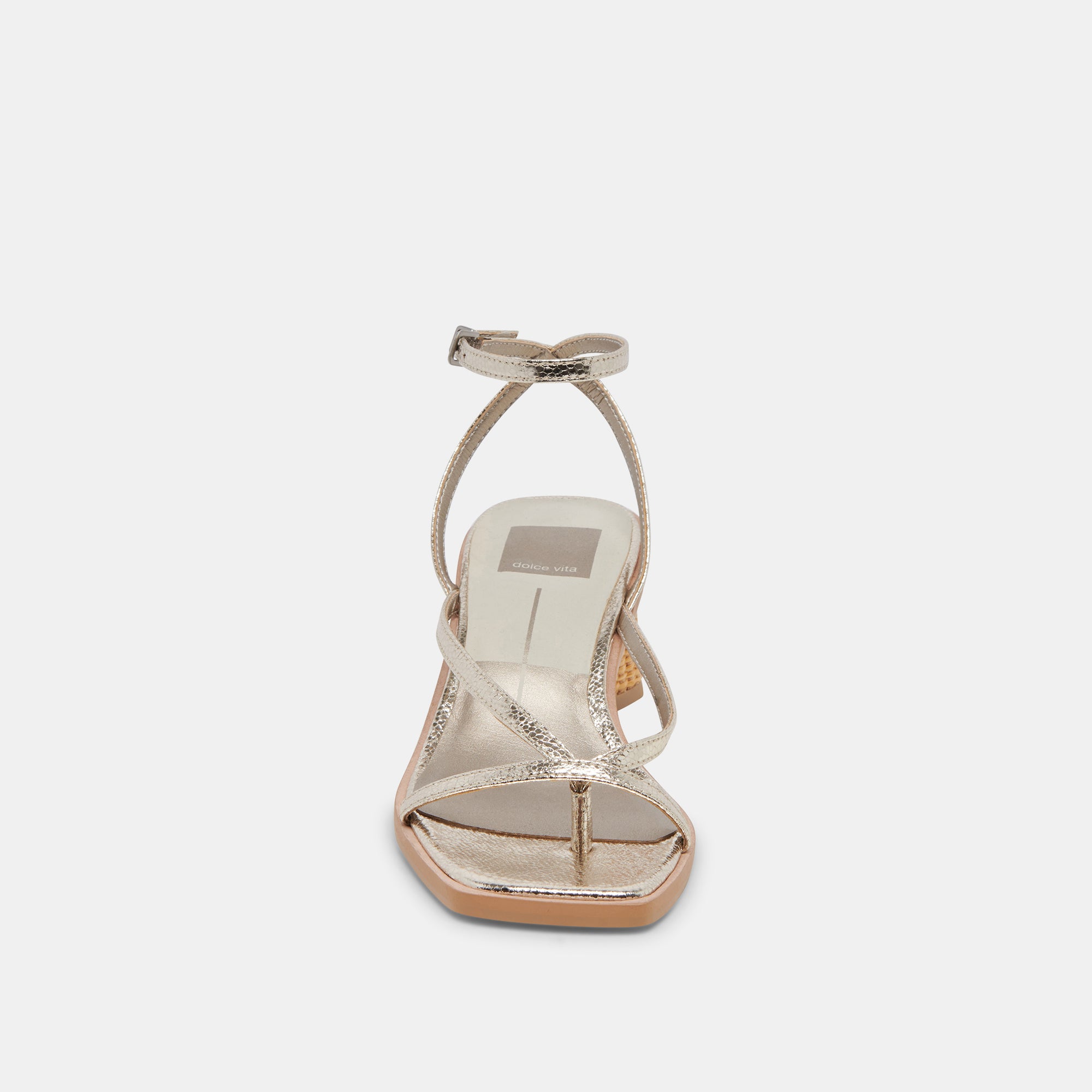 Banita Sandals Light Gold Crackled Stella | Women's Light Gold Sandals ...