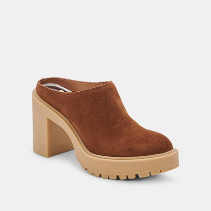 CARRY HEELS CAMEL SUEDE