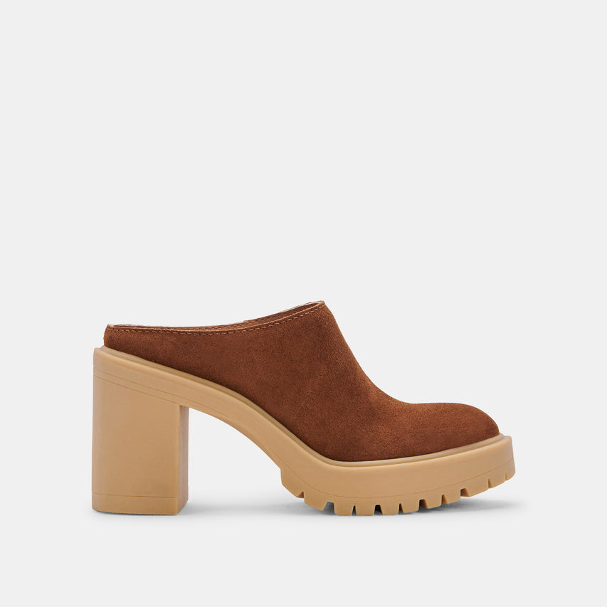 CARRY HEELS CAMEL SUEDE