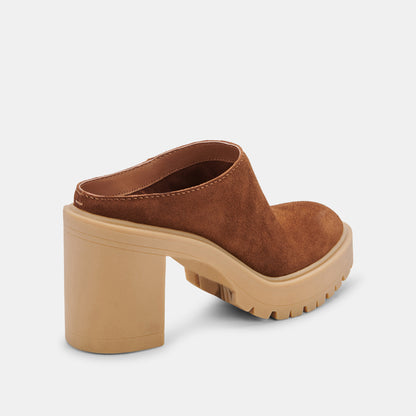 CARRY HEELS CAMEL SUEDE