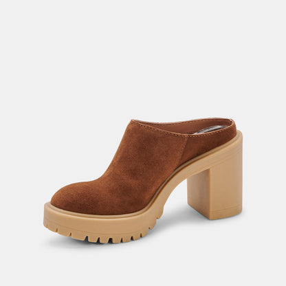 CARRY HEELS CAMEL SUEDE