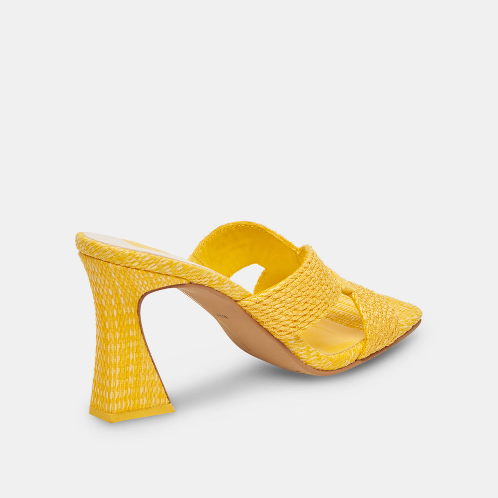 Buy LEMON & PEPPER Yellow Womens Casual Wear Buckle Closure Heels |  Shoppers Stop