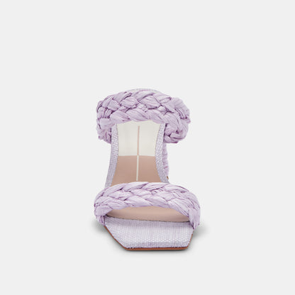 PAILY RAFFIA HEELS IN LILAC RAFFIA -   Dolce Vita