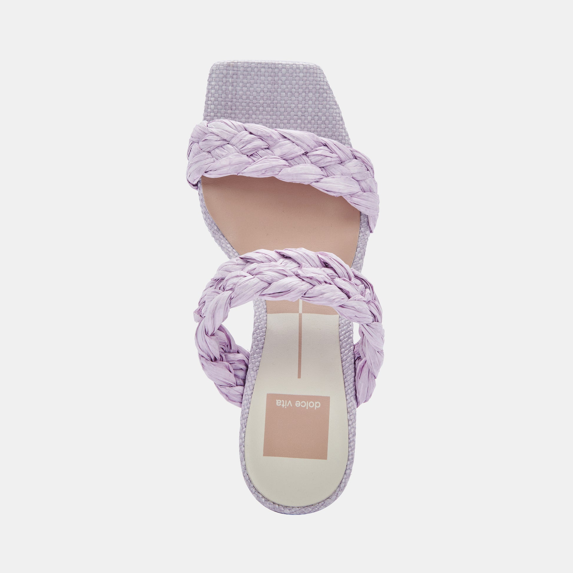 PAILY RAFFIA HEELS IN LILAC RAFFIA -   Dolce Vita