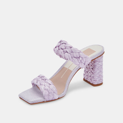 PAILY RAFFIA HEELS IN LILAC RAFFIA -   Dolce Vita