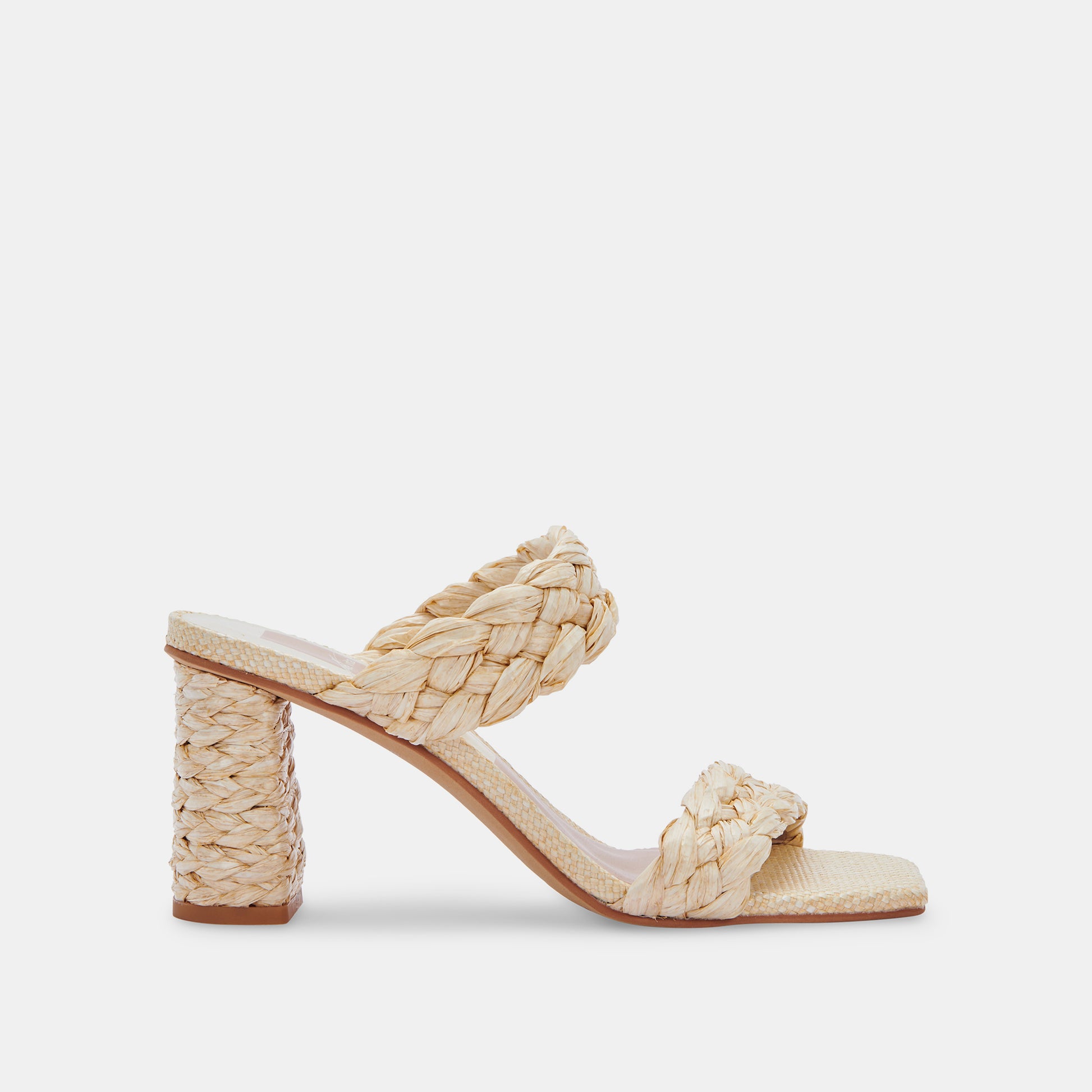 PAILY RAFFIA HEELS IN VANILLA RAFFIA -   Dolce Vita