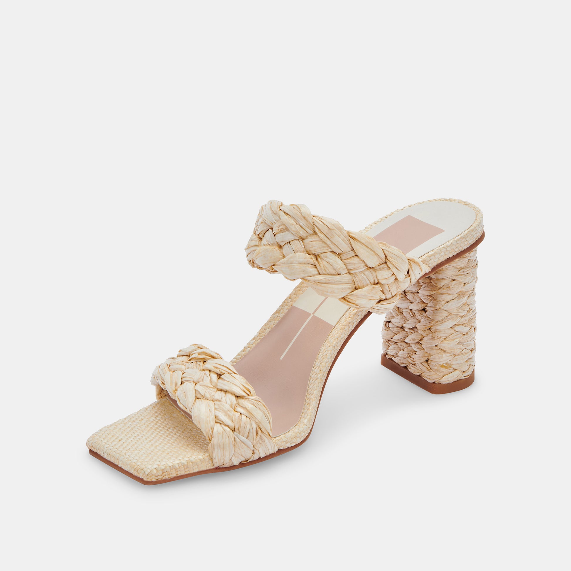 PAILY RAFFIA HEELS IN VANILLA RAFFIA -   Dolce Vita