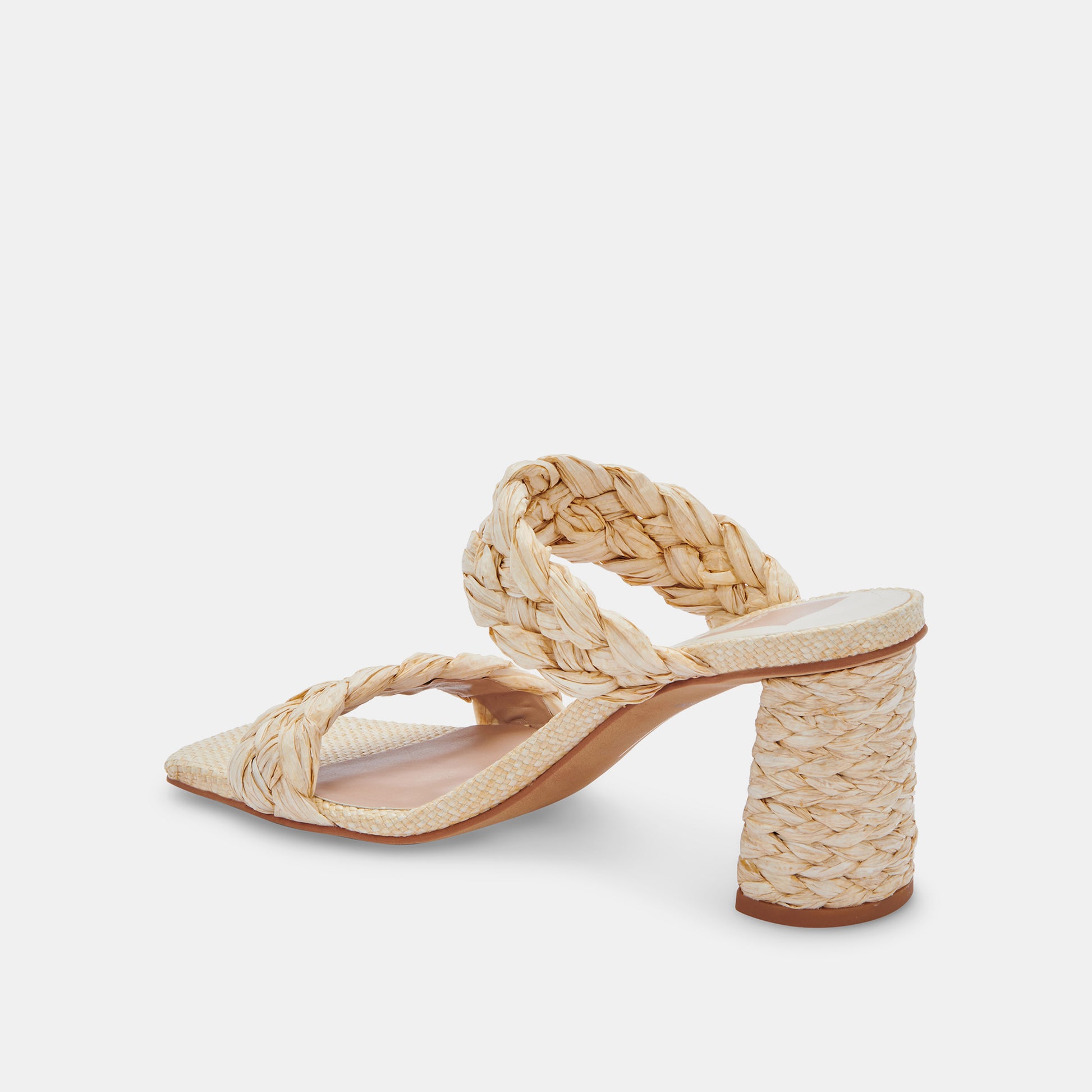 PAILY RAFFIA HEELS IN VANILLA RAFFIA -   Dolce Vita