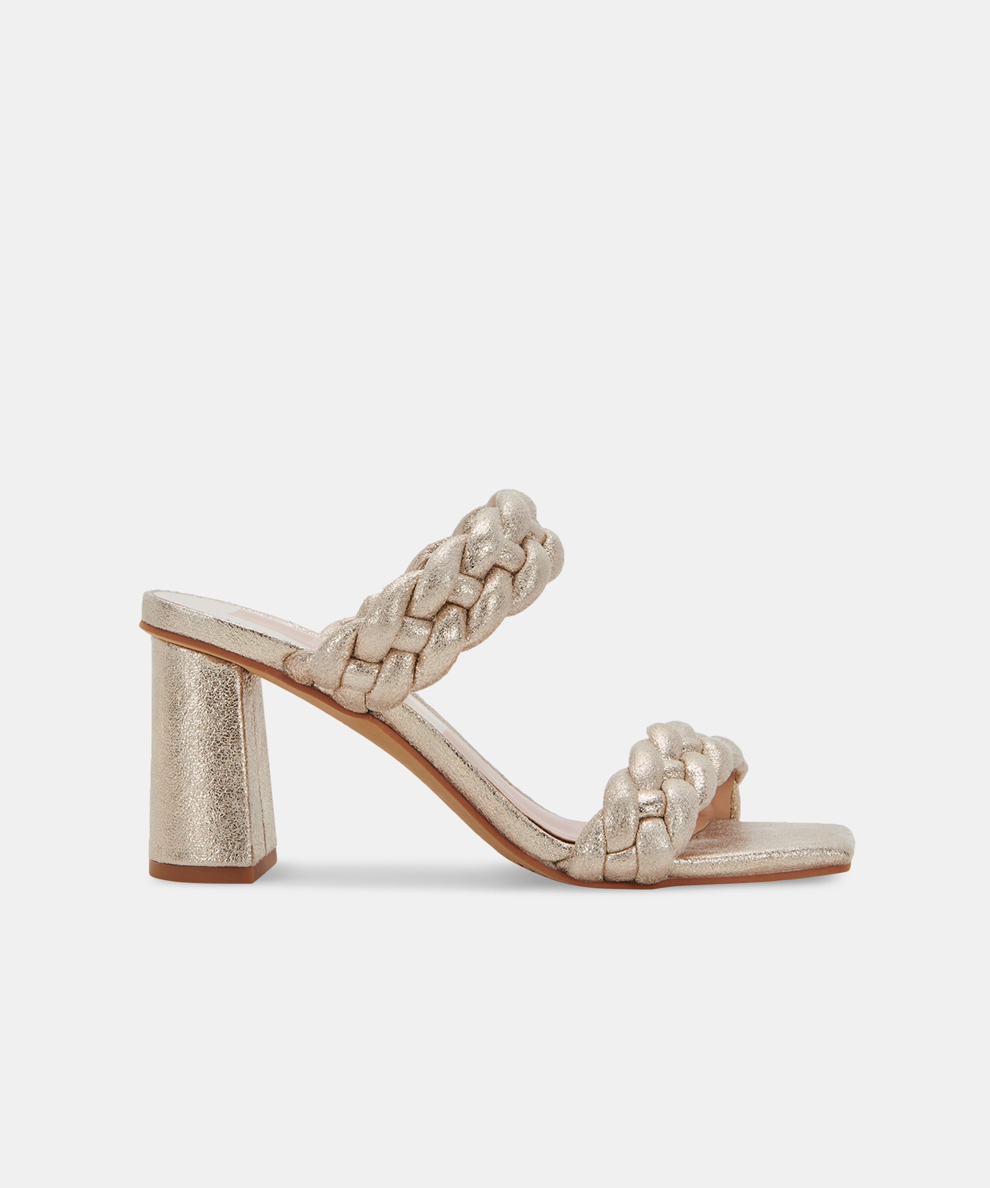 PAILY HEELS IN LIGHT GOLD METALLIC STELLA SUEDE -   Dolce Vita