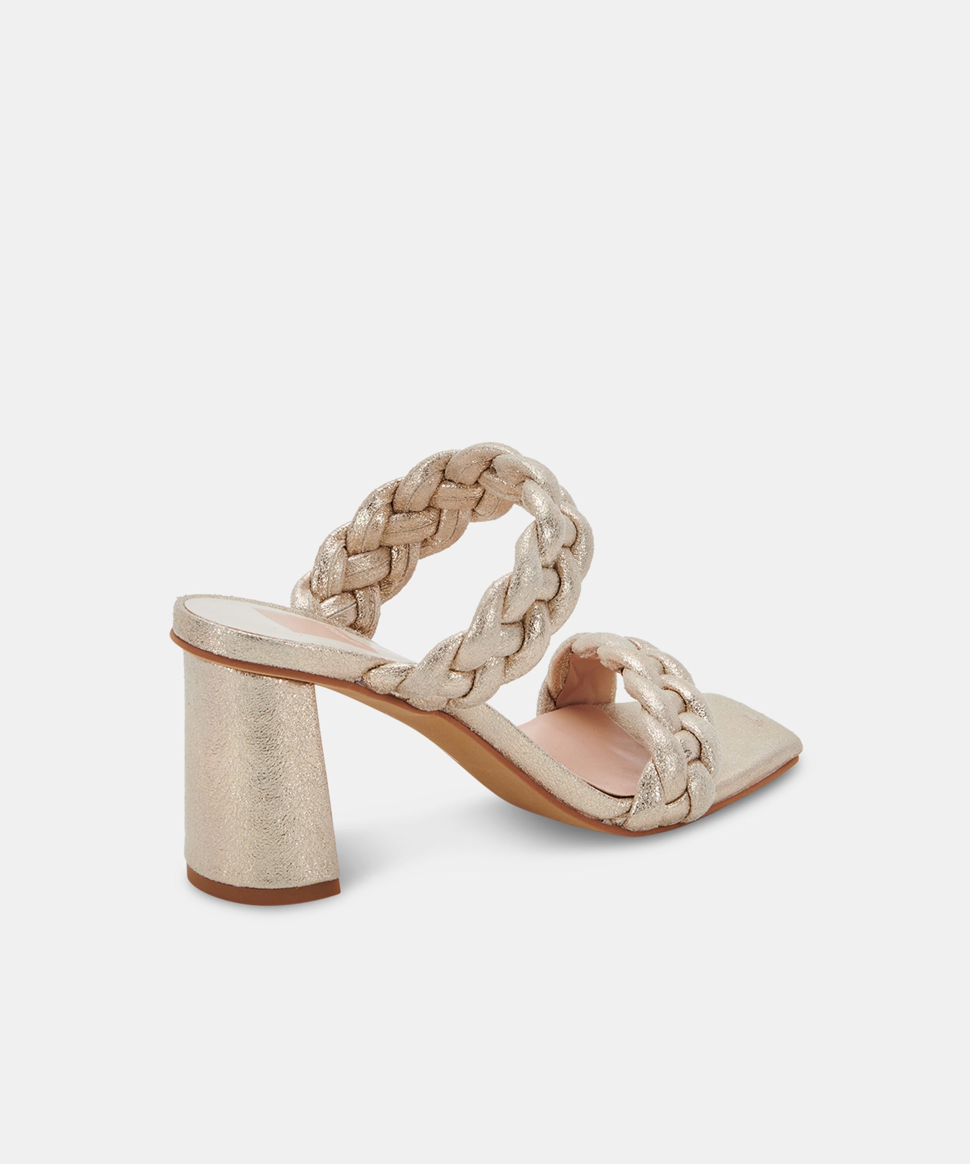 PAILY HEELS IN LIGHT GOLD METALLIC STELLA SUEDE -   Dolce Vita