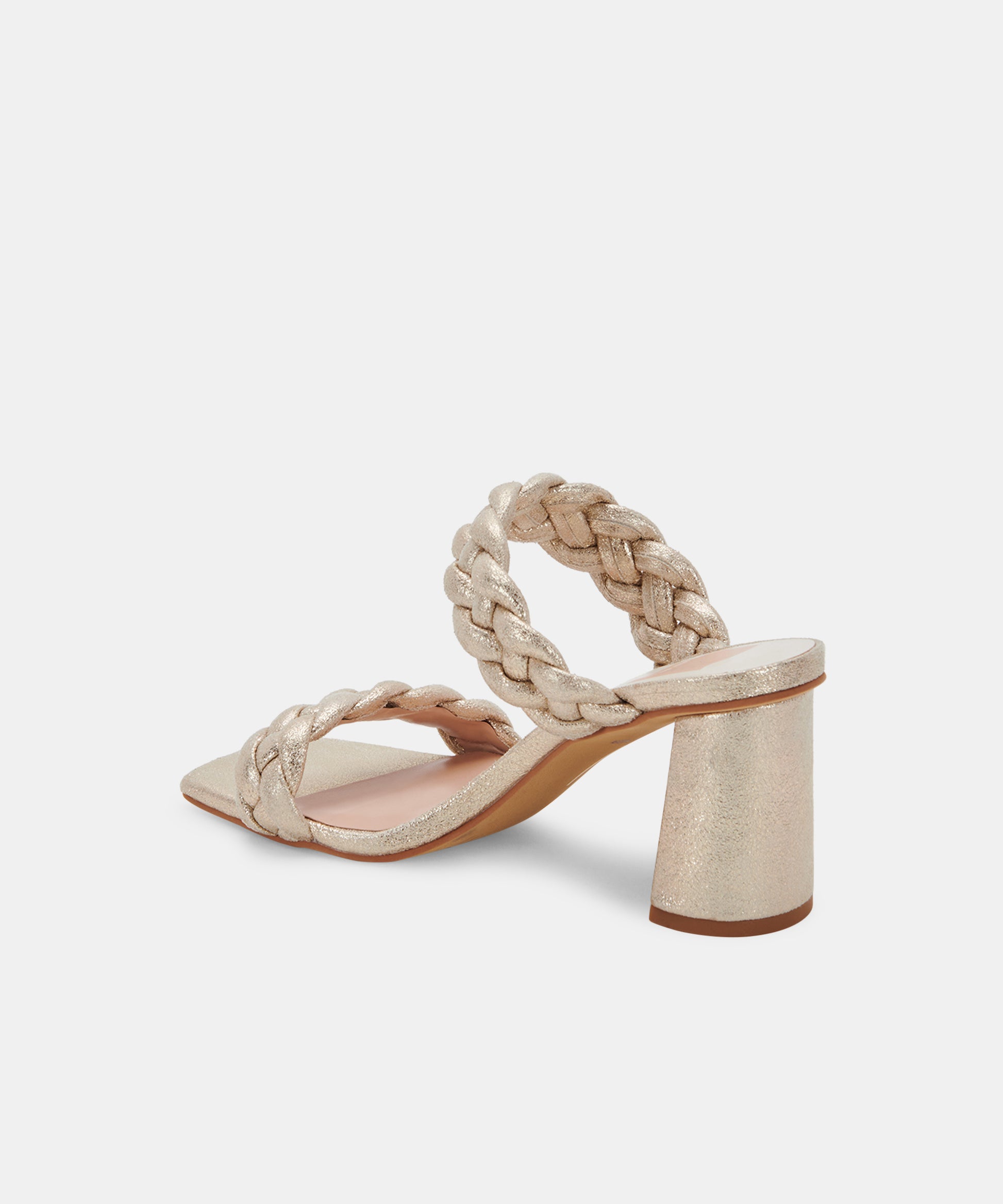 PAILY HEELS IN LIGHT GOLD METALLIC STELLA SUEDE -   Dolce Vita