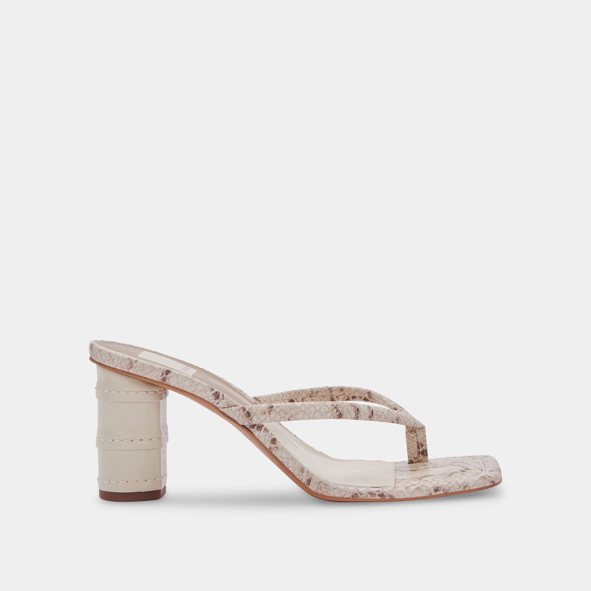 RHYE HEELS IN LT TAUPE EMBOSSED STELLA -   Dolce Vita