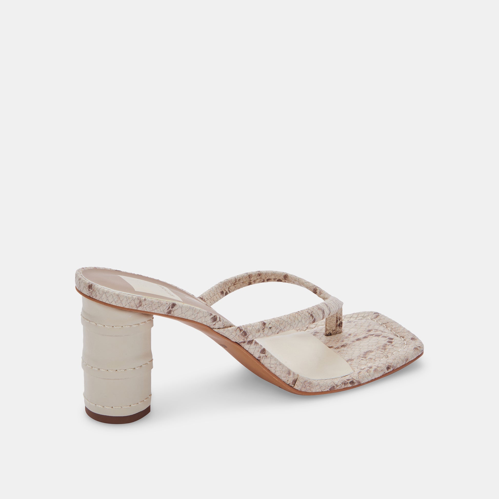 RHYE HEELS IN LT TAUPE EMBOSSED STELLA -   Dolce Vita