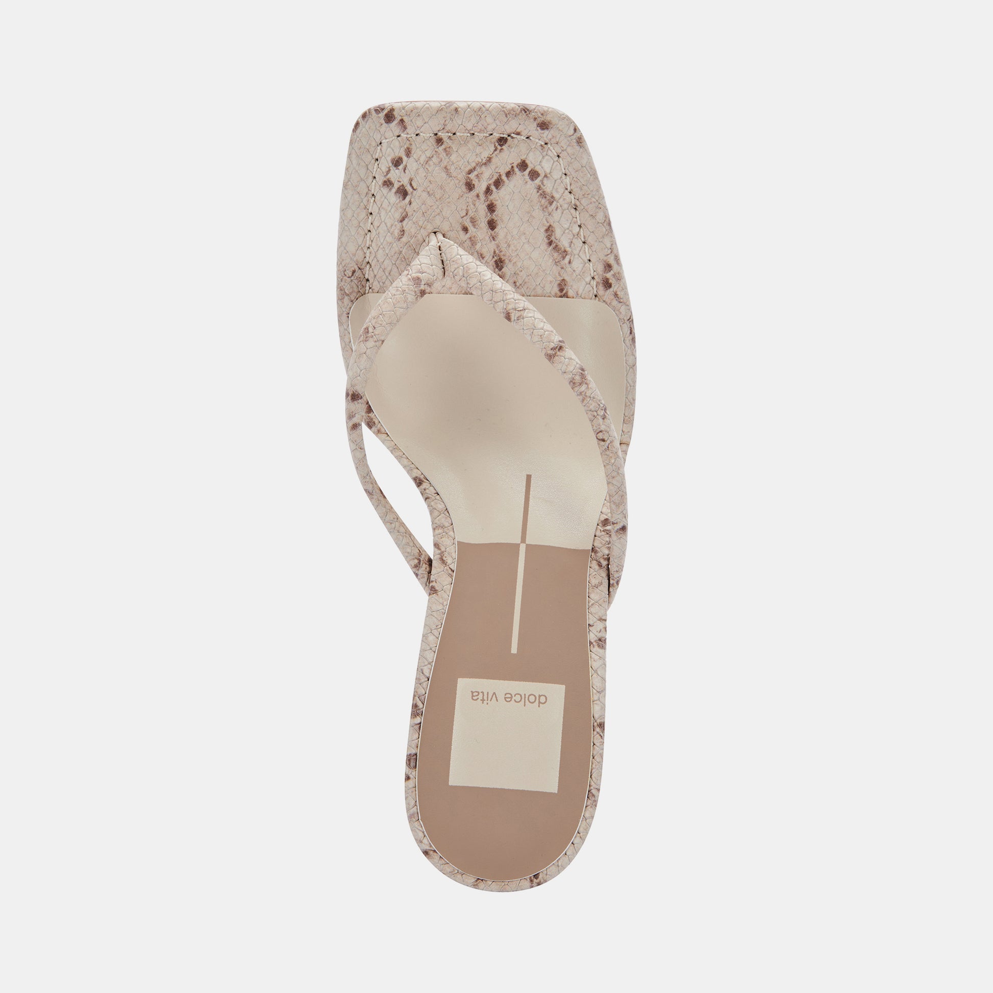 RHYE HEELS IN LT TAUPE EMBOSSED STELLA -   Dolce Vita