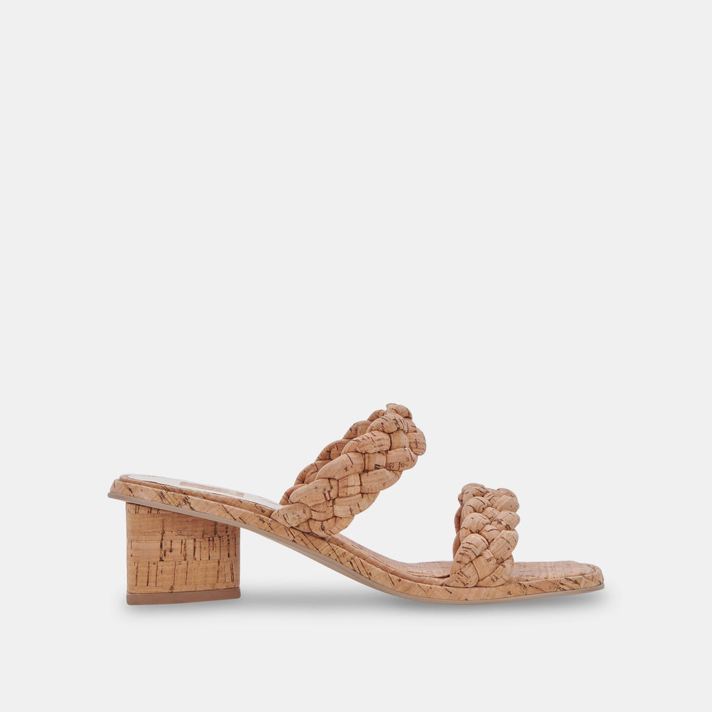 RONIN Sandals Natural Cork | Natural Cork Braided Sandals – Dolce Vita