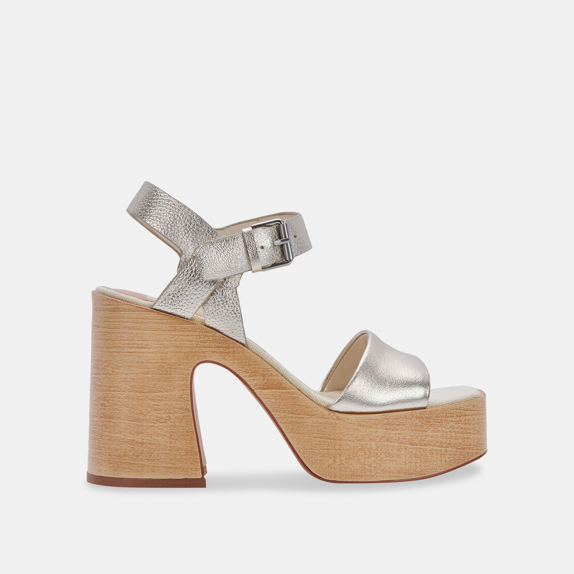 WALLIS HEELS IN LIGHT GOLD LEATHER -   Dolce Vita