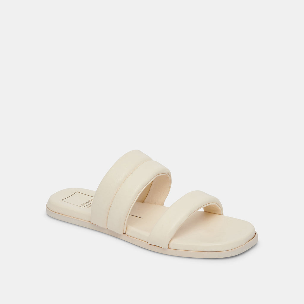 ADORE SANDALS IVORY LEATHER – Dolce Vita