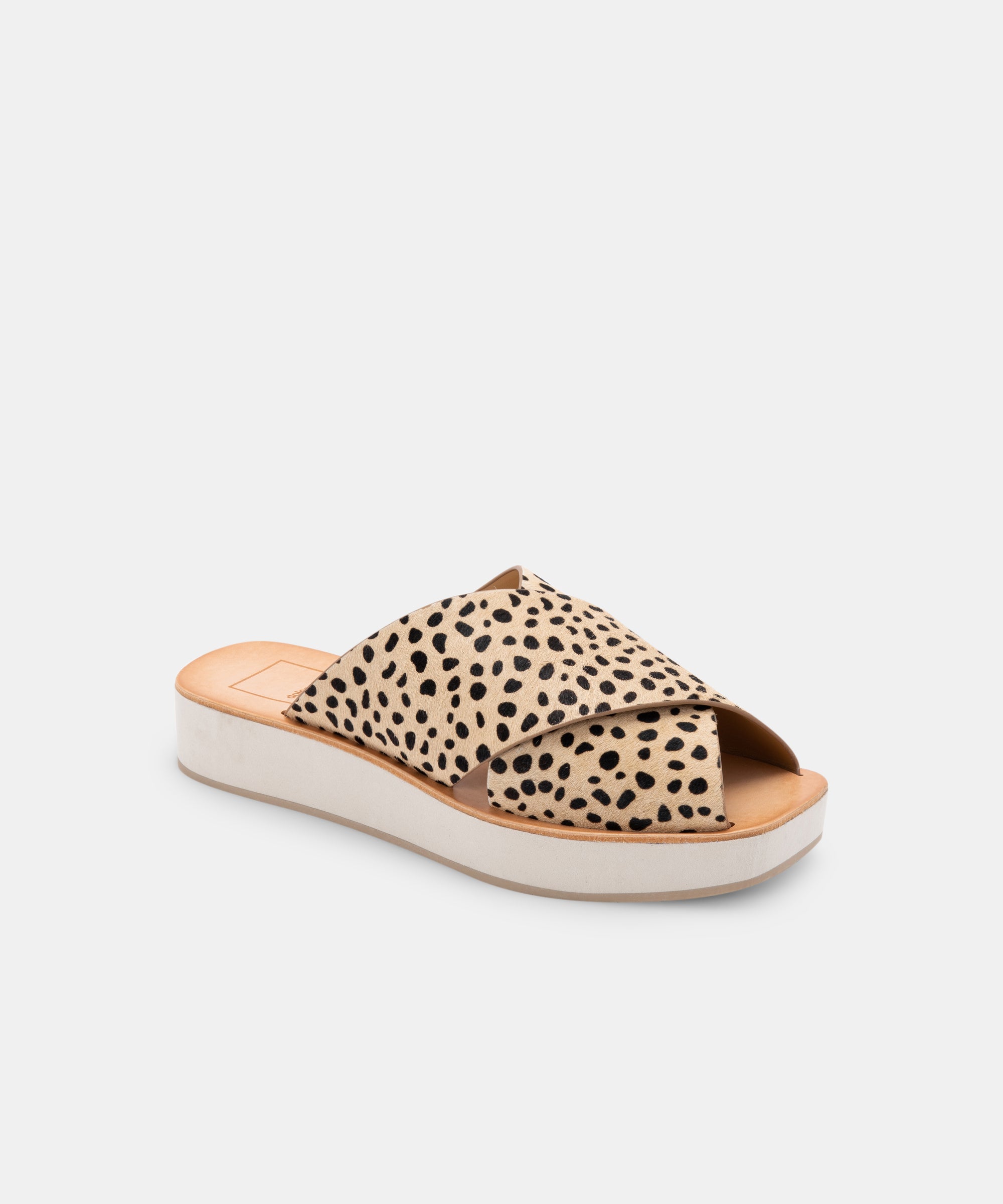 Dolce vita store leopard slide