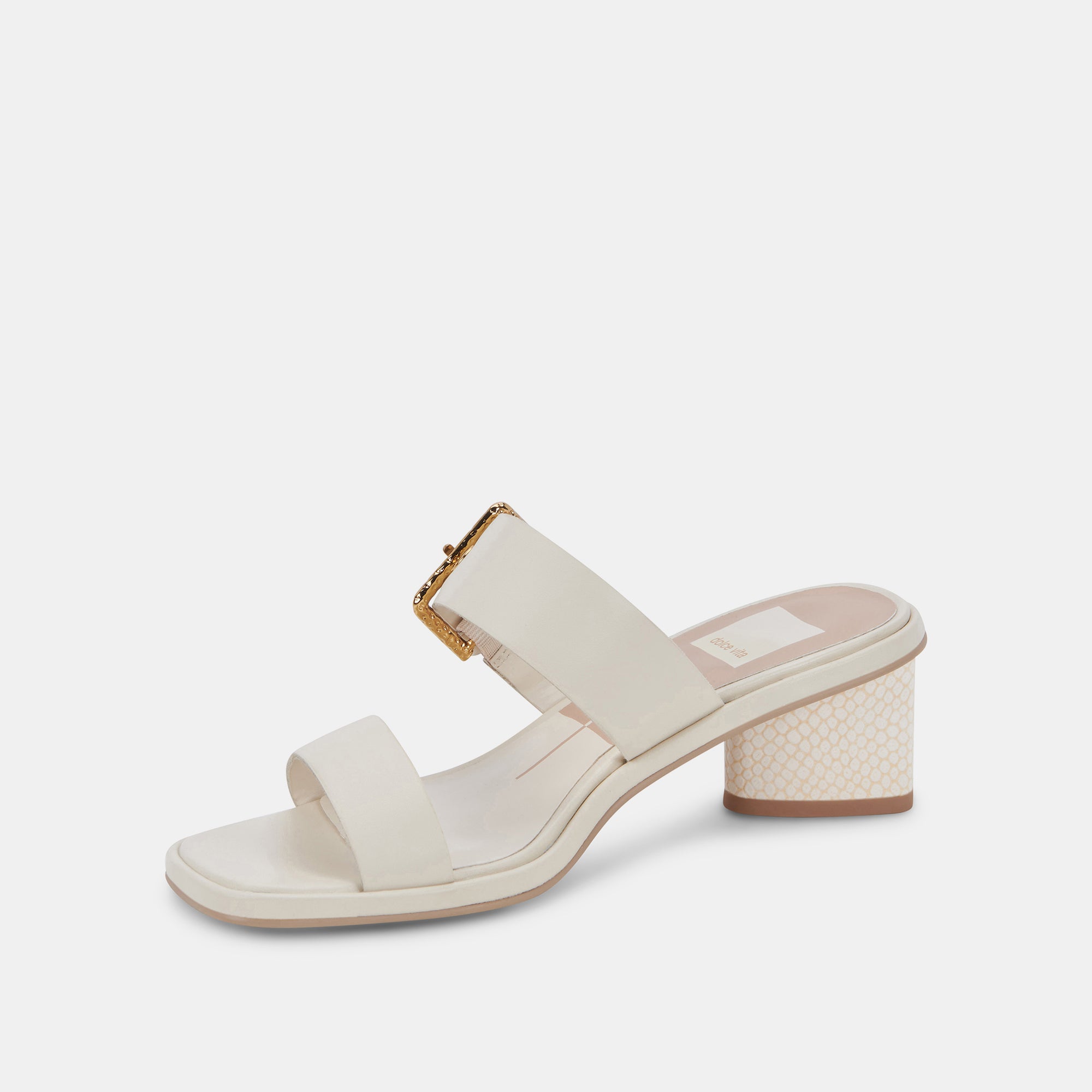 RIVA Sandals Ivory Leather | Women's Leather Sandals – Dolce Vita