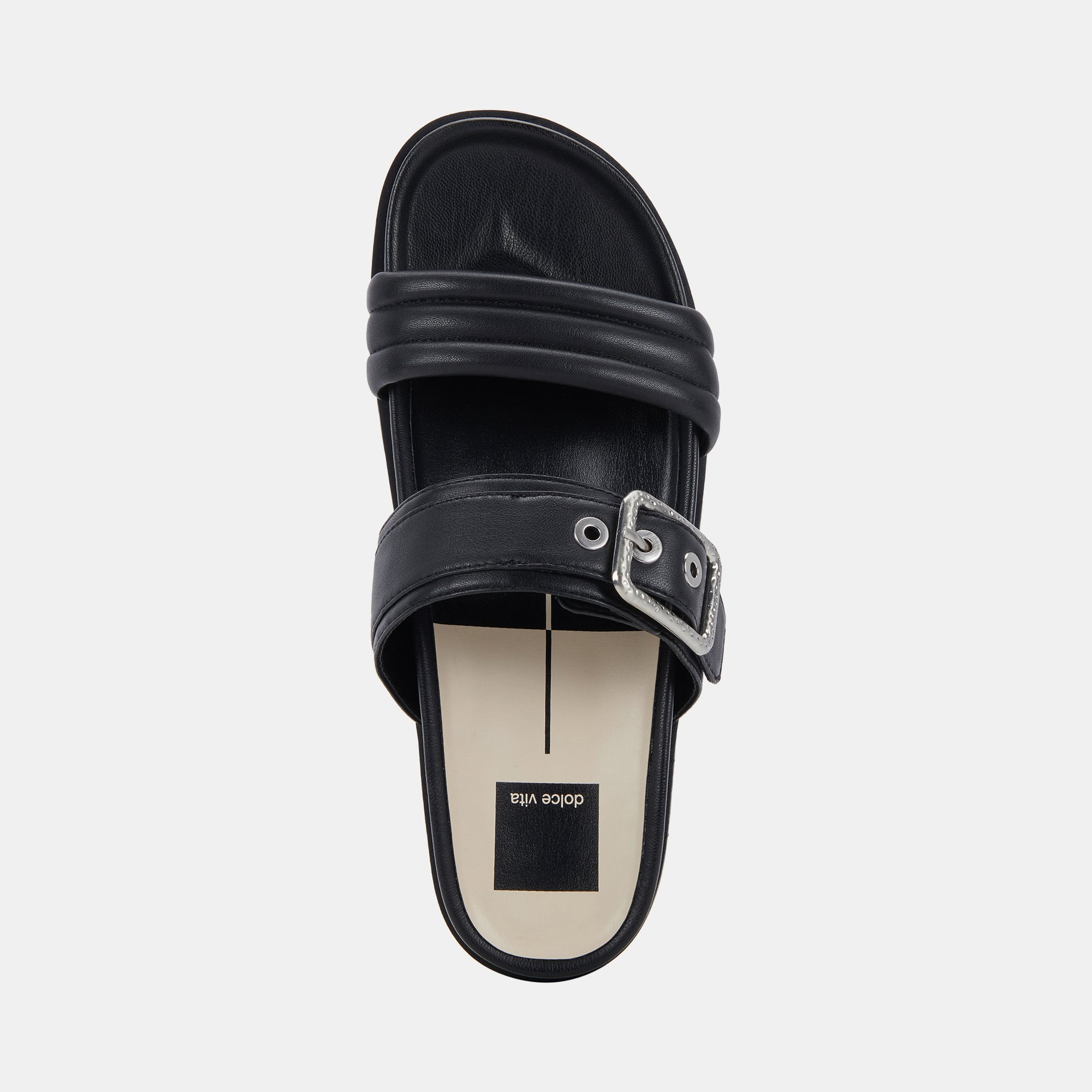 SHAILA SANDALS BLACK LEATHER – Dolce Vita