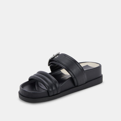 SHAILA SANDALS BLACK LEATHER