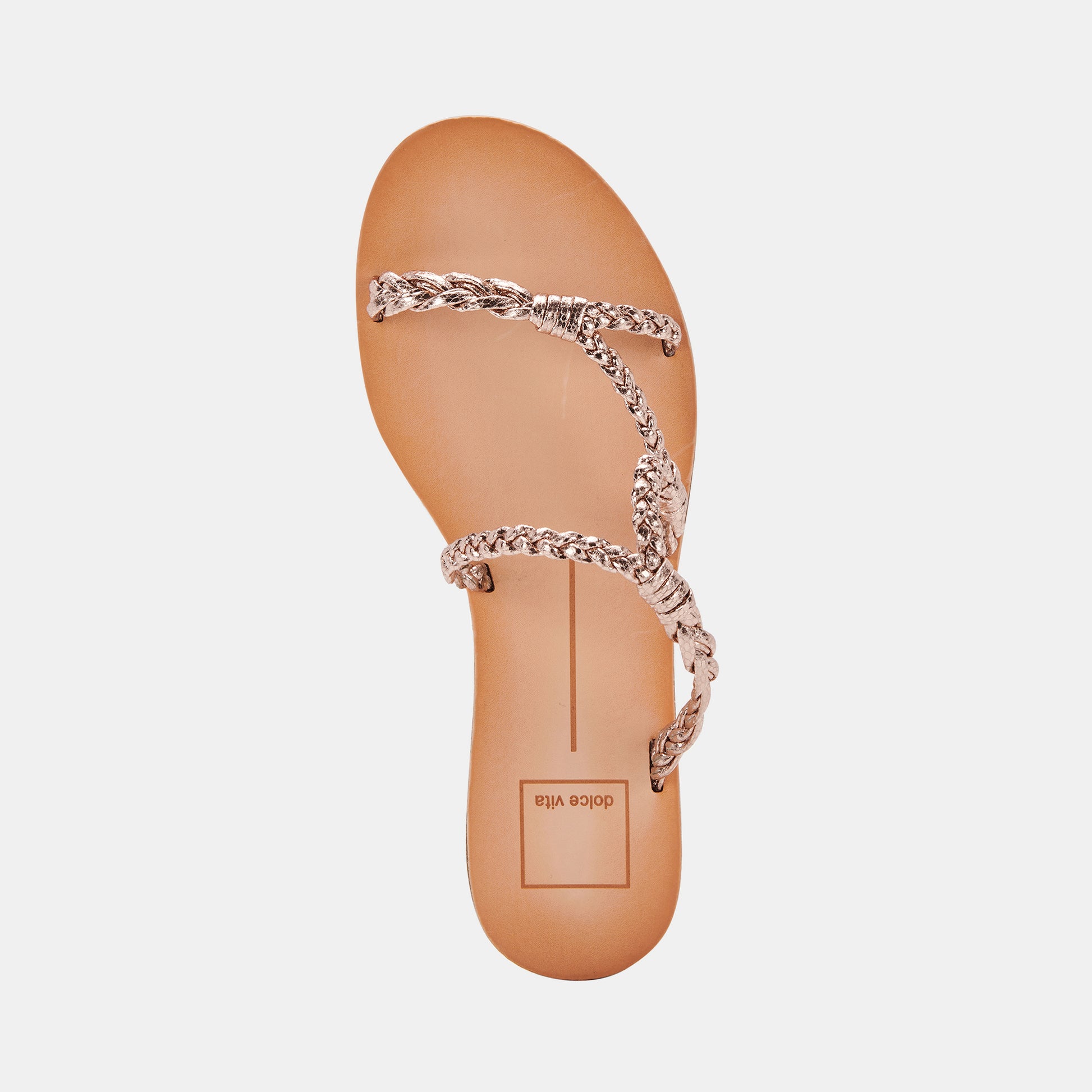 DION SANDALS IN ROSE GOLD METALLIC STELLA -   Dolce Vita