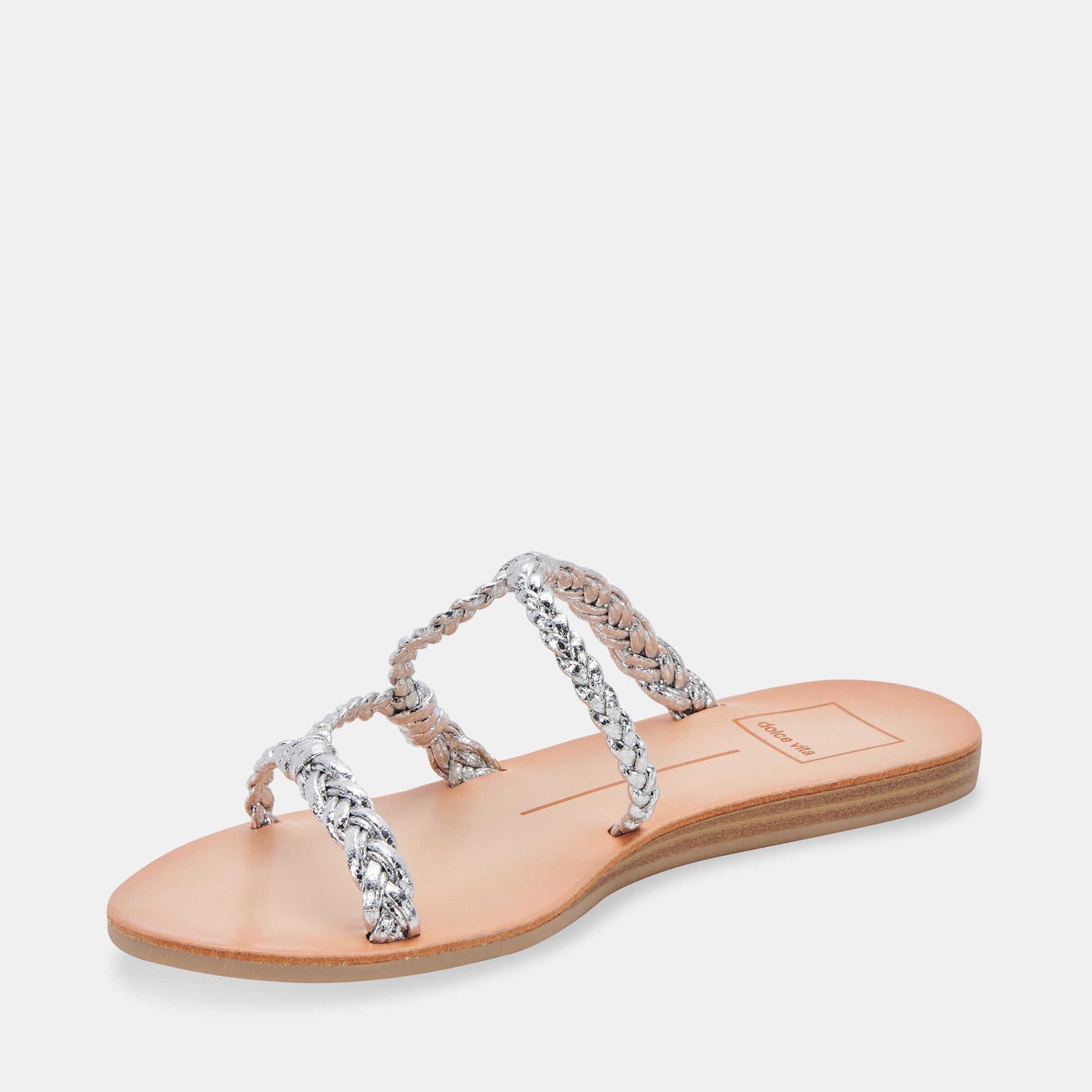 DION SANDALS IN SILVER METALLIC STELLA -   Dolce Vita