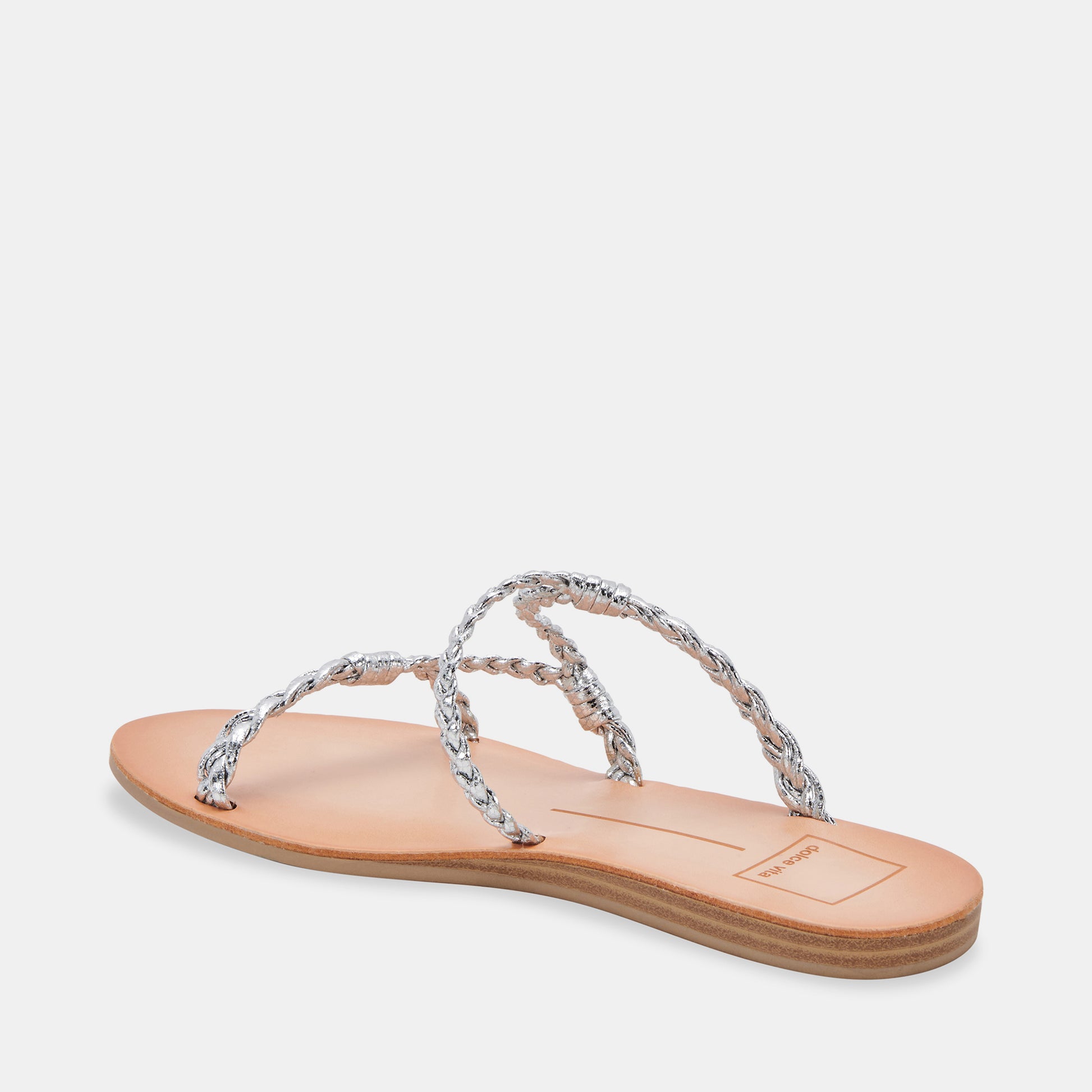 DION SANDALS IN SILVER METALLIC STELLA -   Dolce Vita