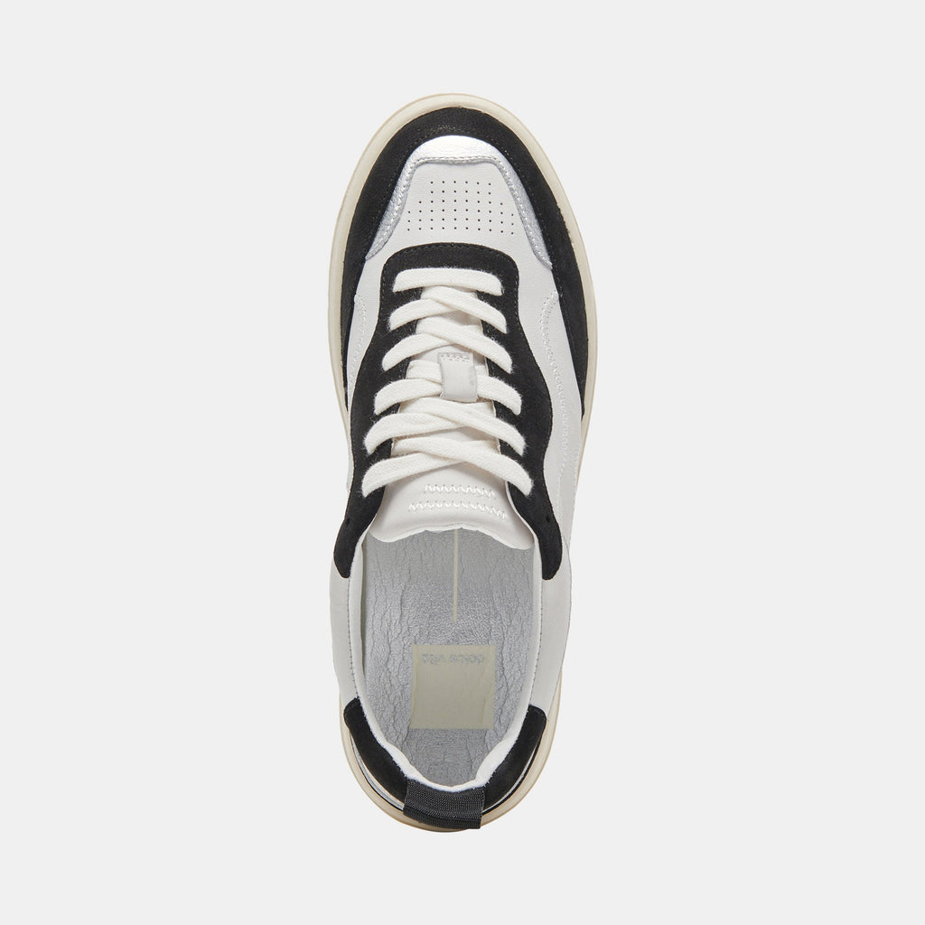 Adella Sneakers White Grey Leather  Comfortable White Grey Sneakers –  Dolce Vita