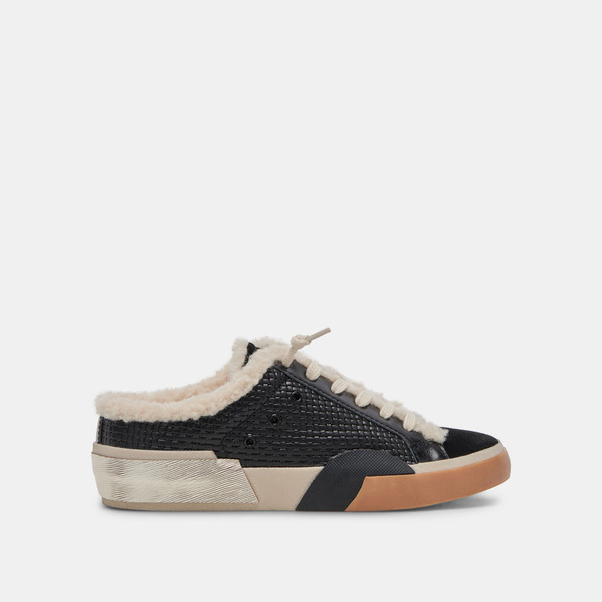 ZANTEL SNEAKERS BLACK WOVEN - re:vita