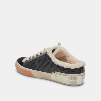 ZANTEL SNEAKERS BLACK WOVEN - re:vita