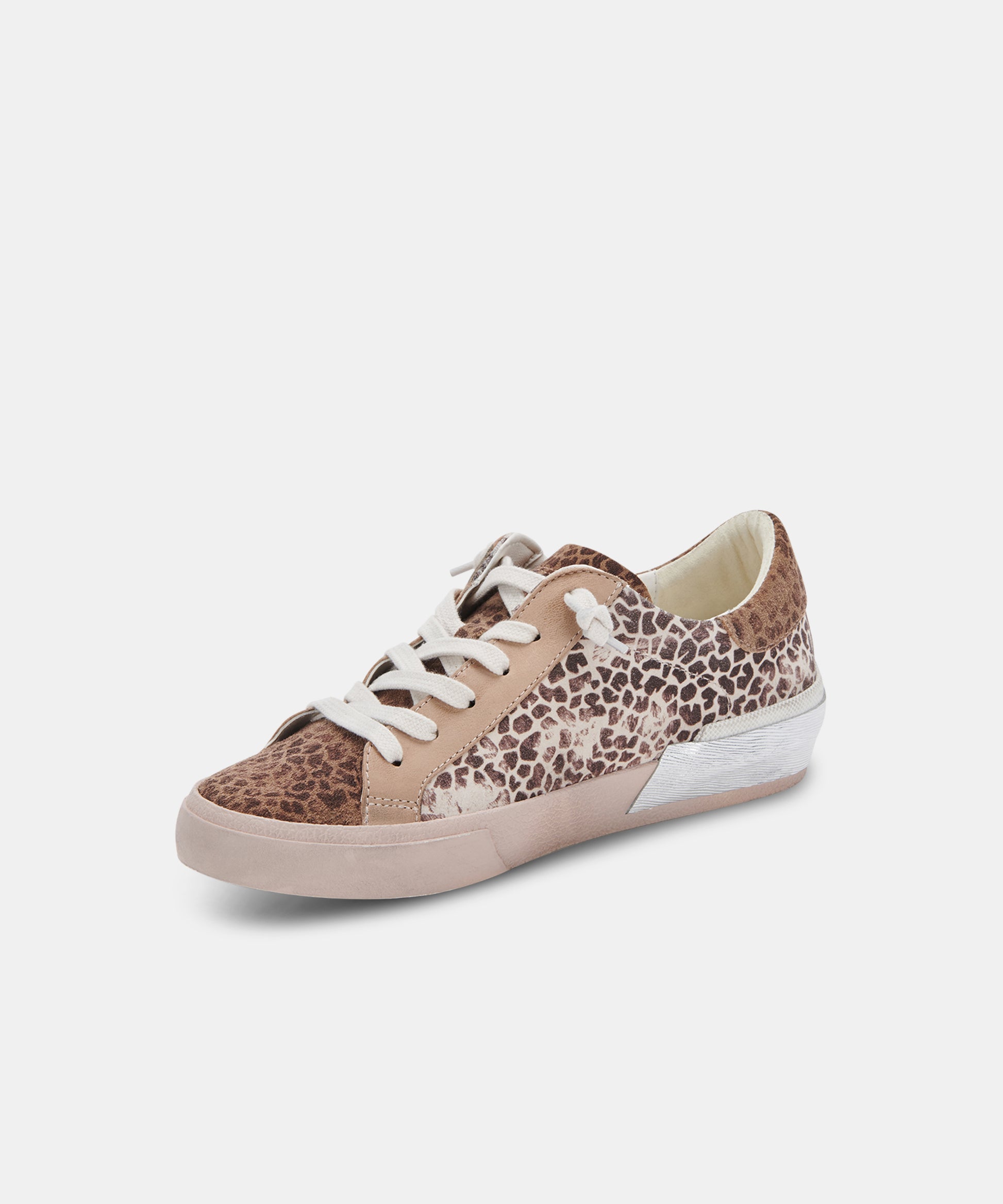 ZINA SNEAKERS IN LEOPARD MULTI DUSTED SUEDE -   Dolce Vita