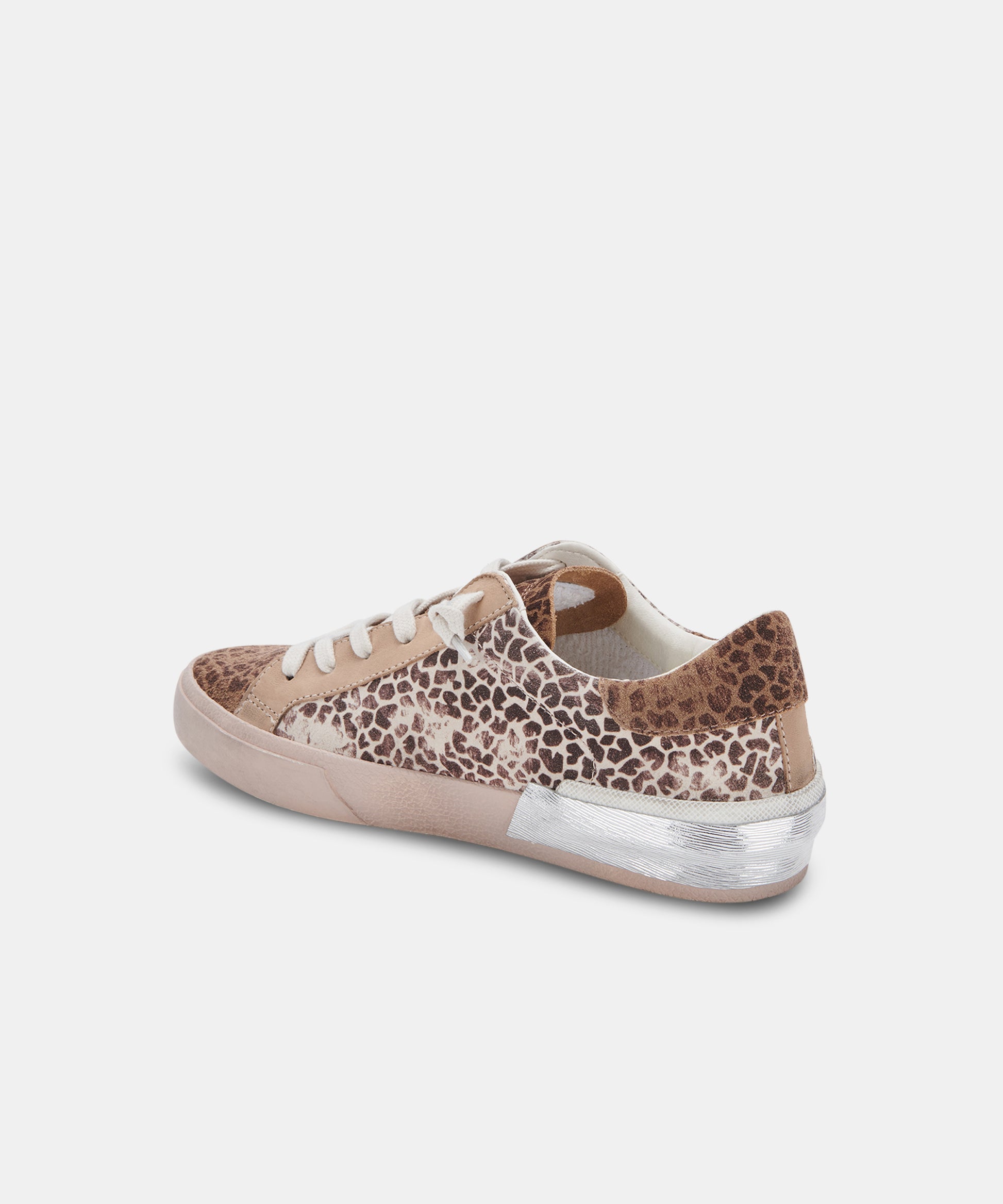 ZINA SNEAKERS IN LEOPARD MULTI DUSTED SUEDE -   Dolce Vita