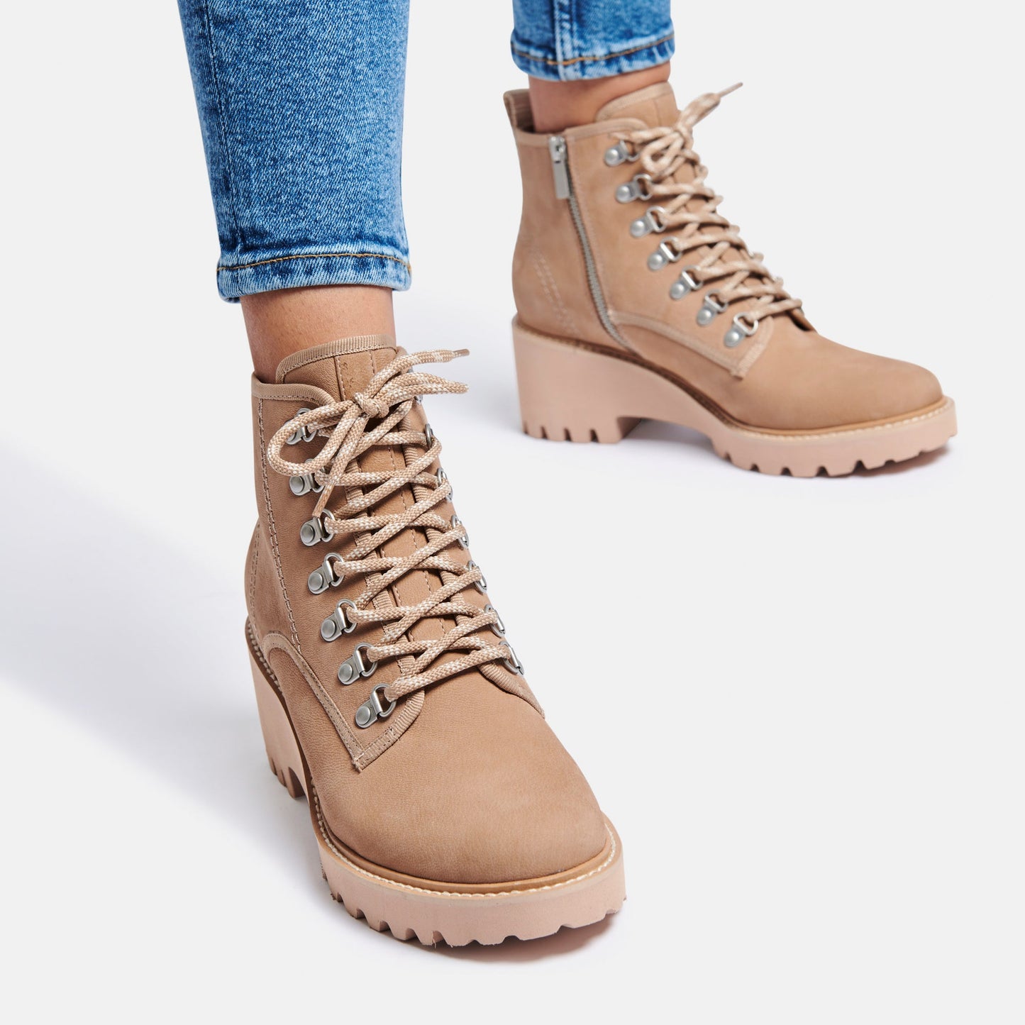 HUEY HIKER BOOTS IN MUSHROOM NUBUCK -   Dolce Vita