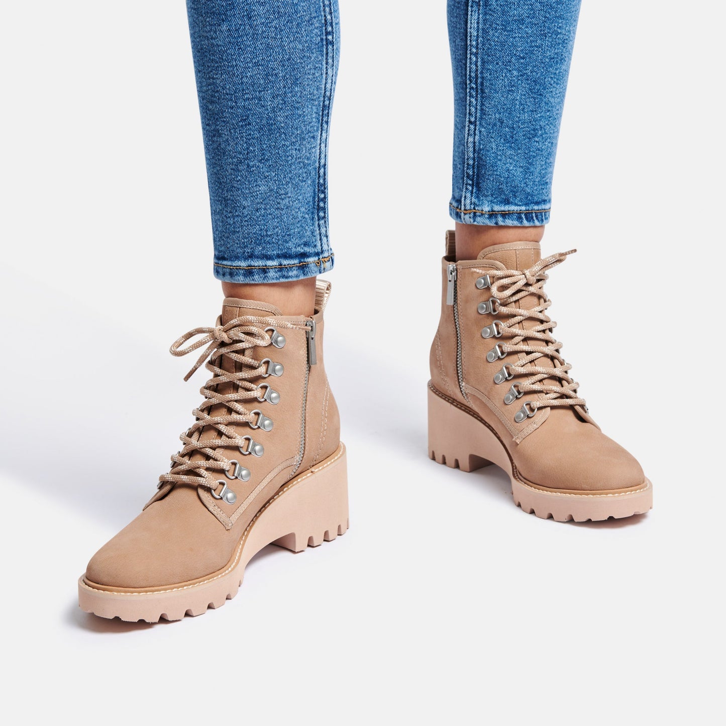 HUEY HIKER BOOTS IN MUSHROOM NUBUCK -   Dolce Vita