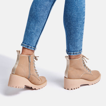 HUEY HIKER BOOTS IN MUSHROOM NUBUCK -   Dolce Vita